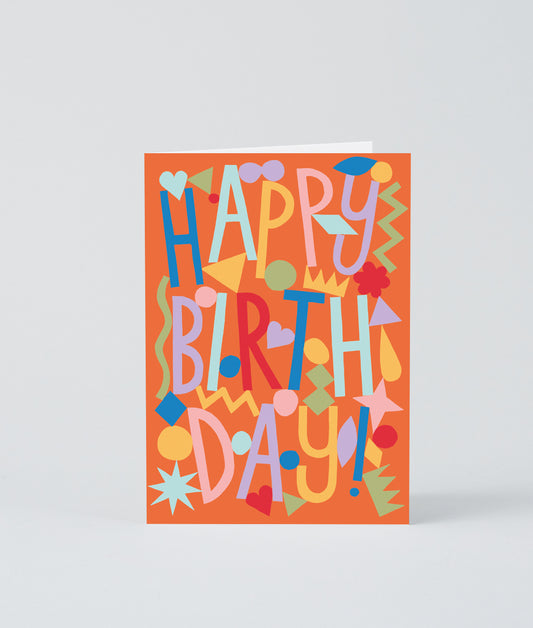 Happy Birthday Embossed Greetings Card