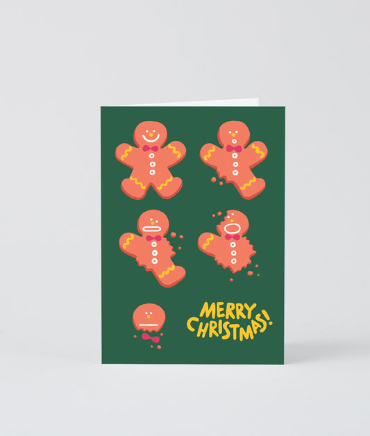 Gingerbread Embossed Christmas Card