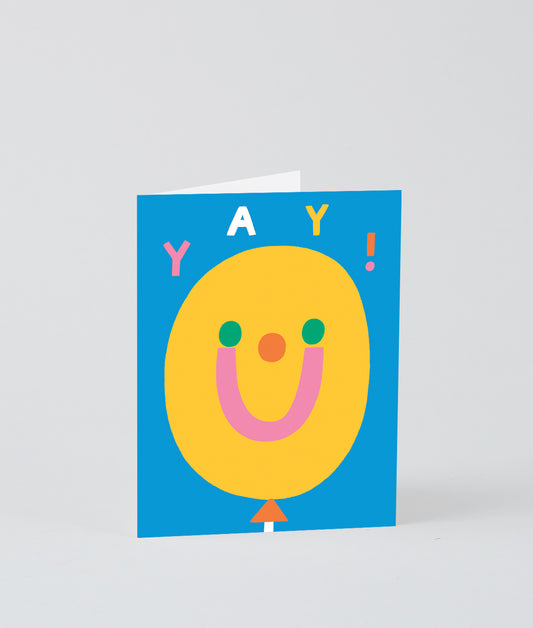 Yay Balloon Kids Greetings Card