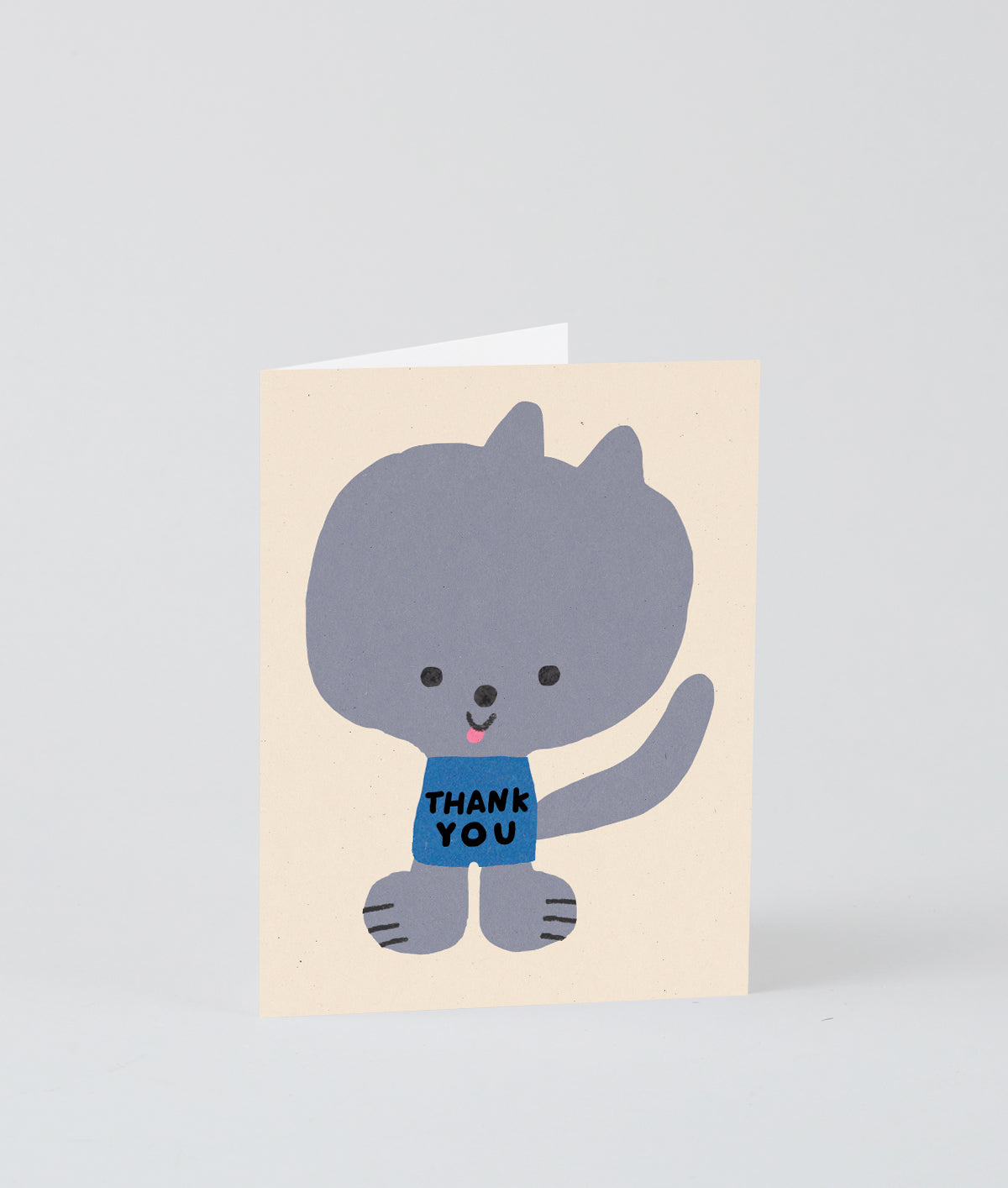 Thank You Kitty Kids Greetings Card