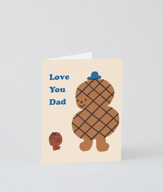 Love You Dad Kids Greetings Card